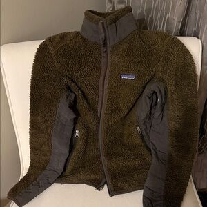Patagonia Forest Green Sherpa Jacket